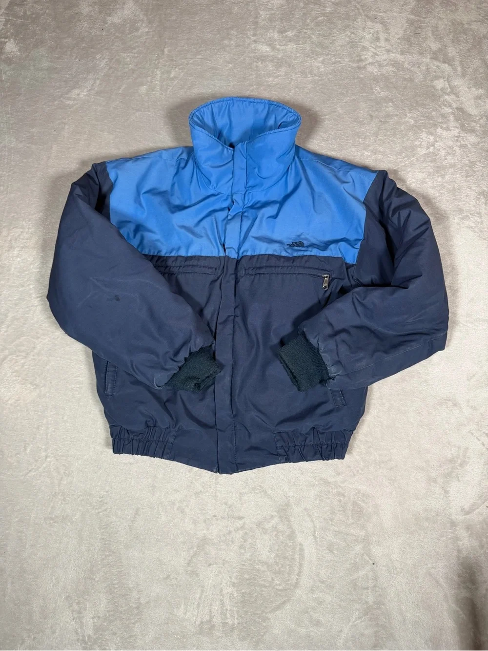 The North Face Bright Blue and Navy Insulated Jacket
